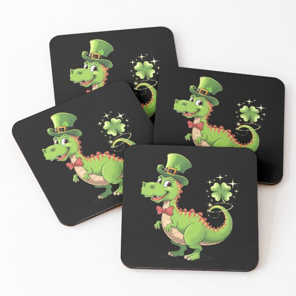 Item preview, Kid's Dinosaur Shamrock St Patrick's Day designed and sold by AsteriskDatBArt.