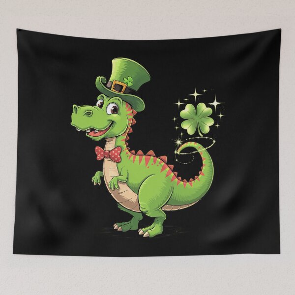 Item preview, Kid's Dinosaur Shamrock St Patrick's Day designed and sold by AsteriskDatBArt.