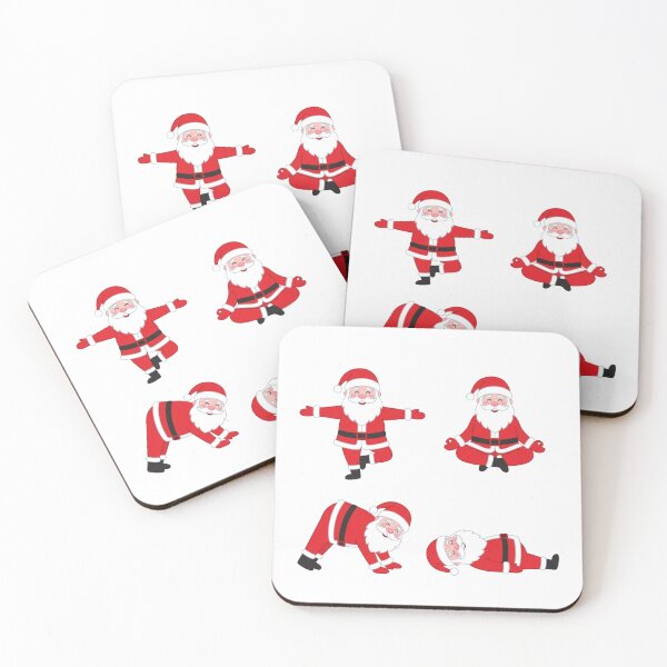 Item preview, Yoga Santa Funny Christmas Holiday Graphic for Fitness Lover designed and sold by chattsuede.