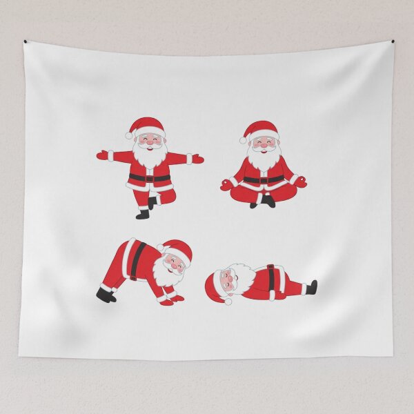 Item preview, Yoga Santa Funny Christmas Holiday Graphic for Fitness Lover designed and sold by chattsuede.