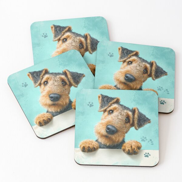 Item preview, Welsh Terrier Peeking over Wall 01 designed and sold by Elisabeth Lucas.