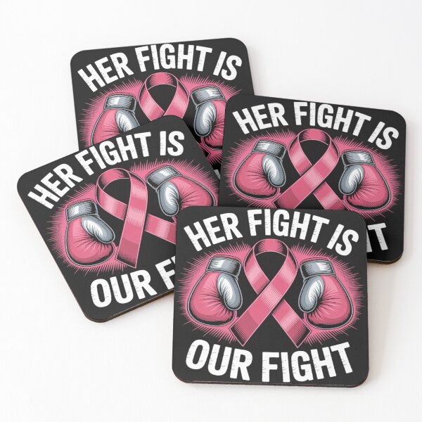 Item preview, Her Fight Is Our Fight Boxing Gloves Breast Cancer Awareness designed and sold by Eskomeranola.