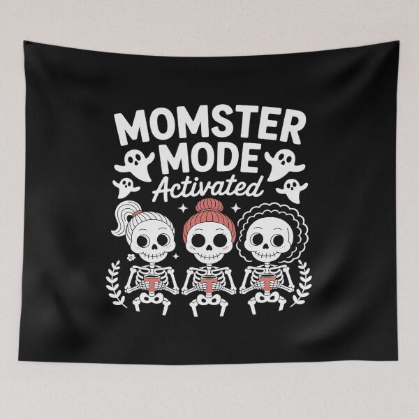 Item preview, Momster Mode Activated Skeleton Mom Crew Halloween designed and sold by FndPardaL.