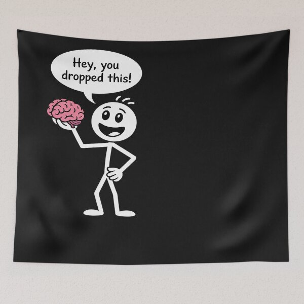 Item preview, Hey You Dropped This Brain Your Brain Funny designed and sold by Eskomeranola.