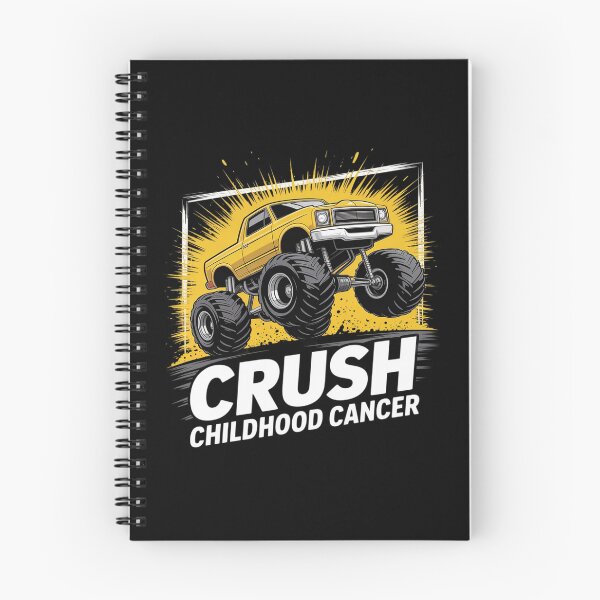 Item preview, Monster Truck Crush Childhood Cancer Awareness designed and sold by FndPardaL.