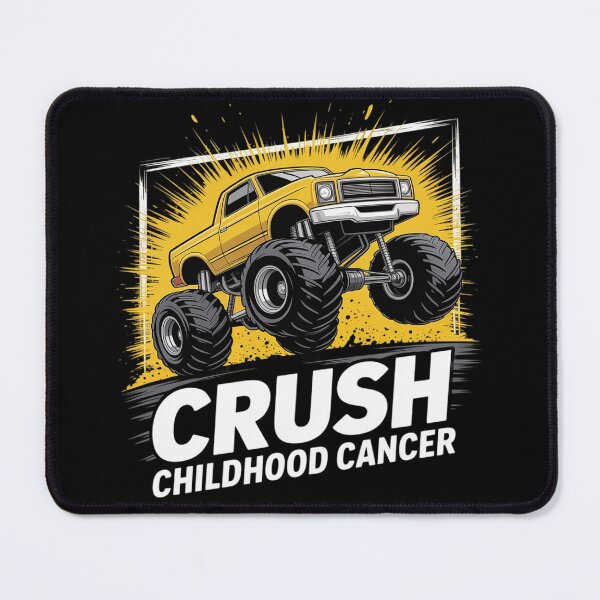 Item preview, Monster Truck Crush Childhood Cancer Awareness designed and sold by FndPardaL.