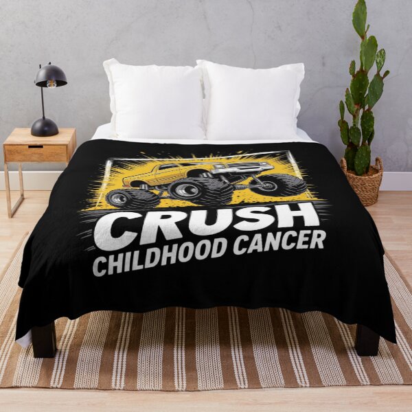 Item preview, Monster Truck Crush Childhood Cancer Awareness designed and sold by FndPardaL.