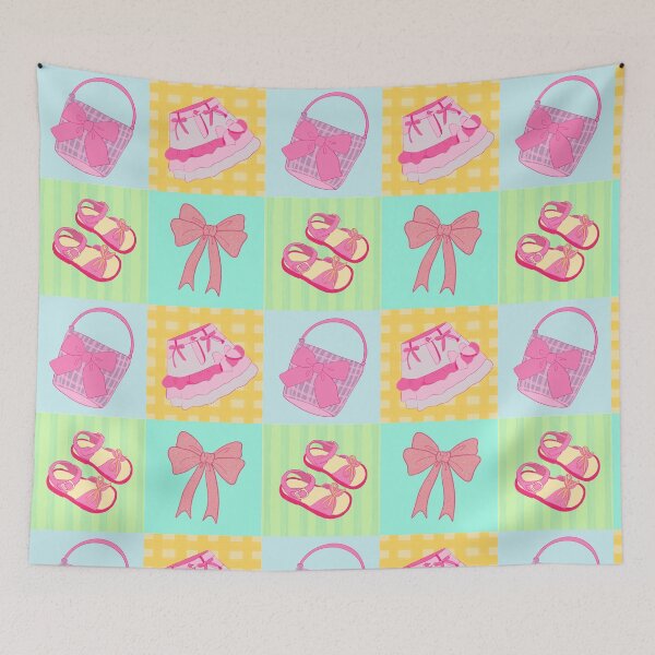 Item preview, Cute Girl Fashion Pattern – Skirts, Bags, Sandals and Bows designed and sold by Dintheo.