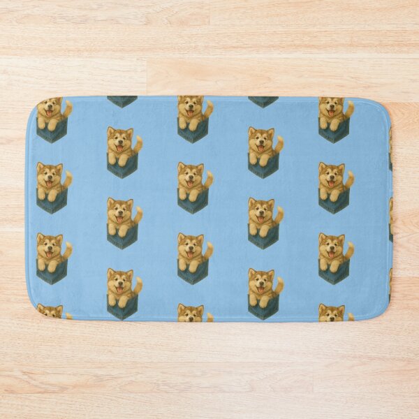 Item preview, Pocket-Sized Alaskan Malamute Puppy | Painterly Dog in Denim Pocket designed and sold by TroyTheTerrific.
