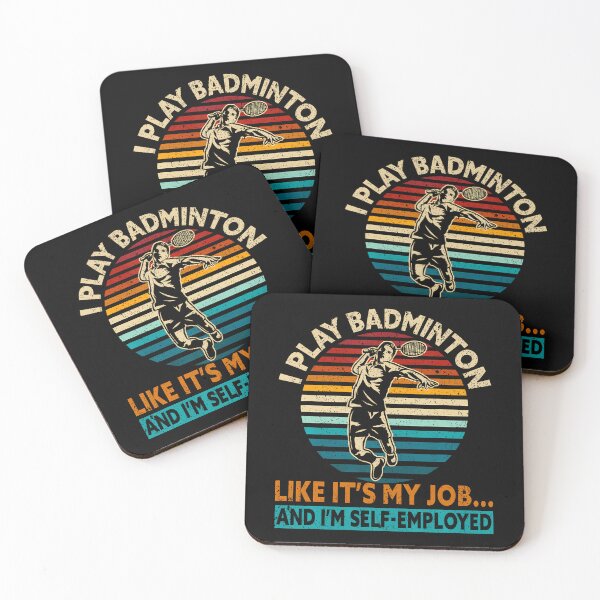 Item preview, I Play Like It's My Job I'M Self-Employed Funny Badminton designed and sold by VivanLaurel.
