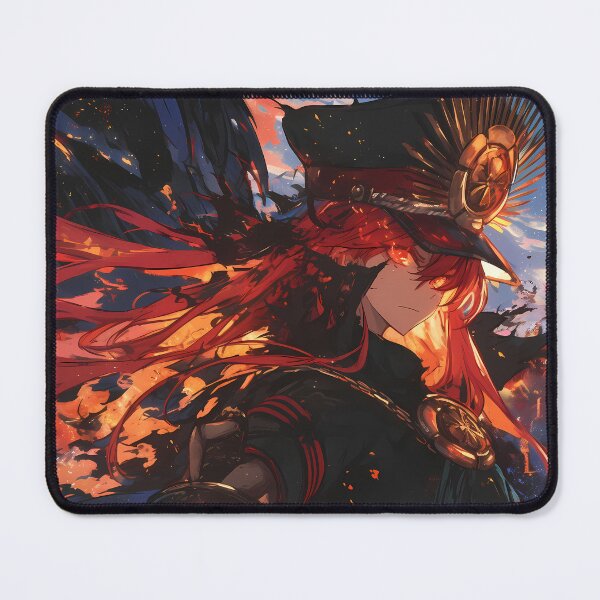 Item preview, Nobunaga Oda Fate Grand Order Game Girl Flaming Battlefield Samurai Aura Crimson Power designed and sold by HumbertoValveno.