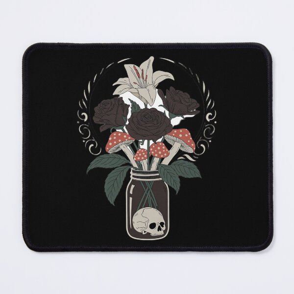 Item preview, Moonlit Bouquet Gothic Roses Toadstools Skull designed and sold by FndPardaL.