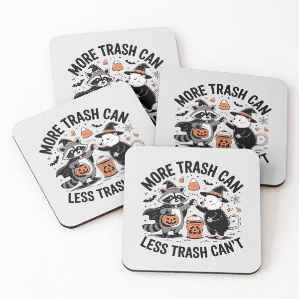 Item preview, More Trash Can Less Trash Can't Raccoon and Possum Halloween designed and sold by FndPardaL.