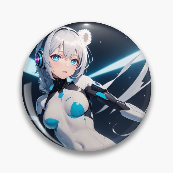 Item preview, Ninaka Fufuyu Cyber Pop Fan Art - White Sci-Fi Bodysuit designed and sold by iloveanimechibi.