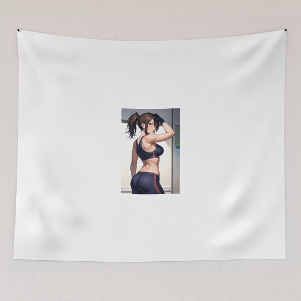 Item preview, Fit Gym Anime Girl Art | Workout Waifu in Sports Bra | Athletic Fitness Training Motivation designed and sold by iloveanimechibi.