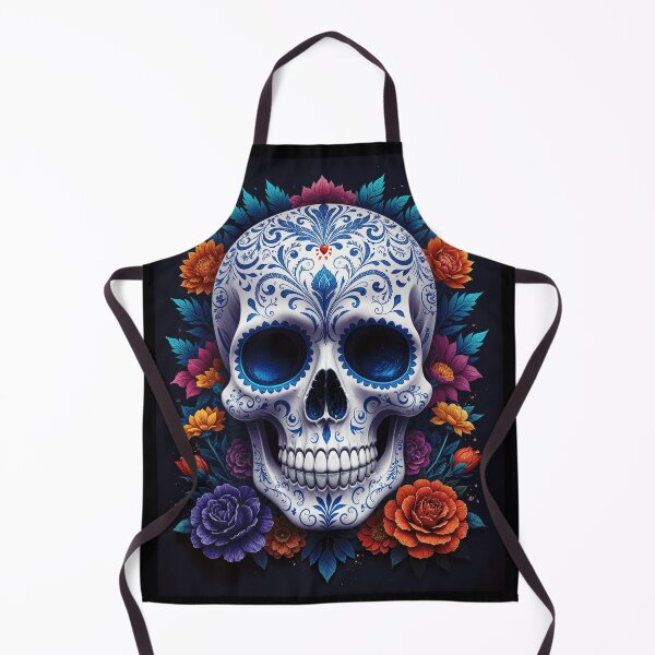 Item preview, Porcelain Skull Blooming with Roses designed and sold by Grafititee.