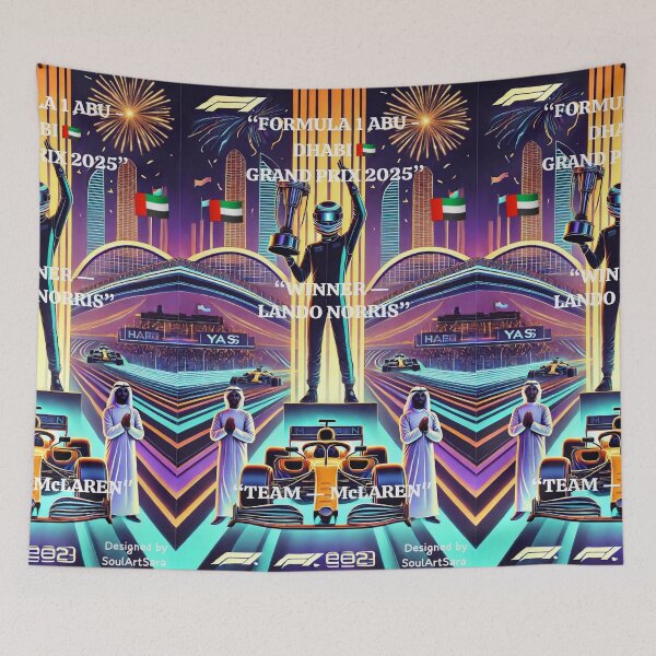 Item preview, Futuristic Race Victory Poster - Desert Night Edition  designed and sold by SoulArtSara.