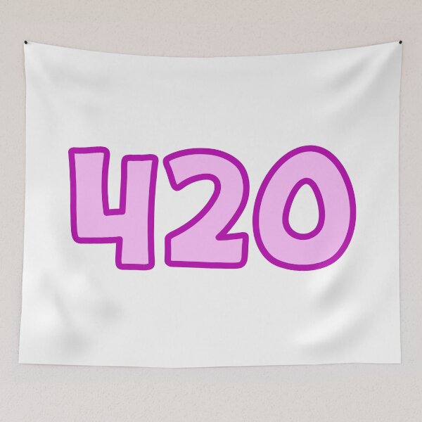 Item preview, 420, Pink Outline designed and sold by Memes N Lore .