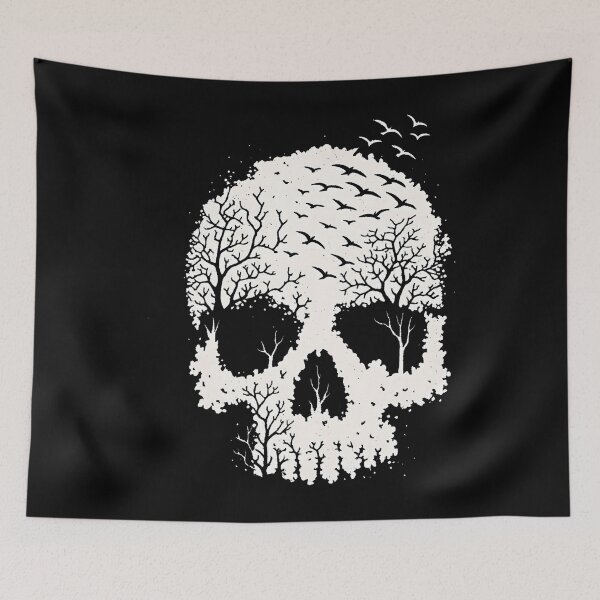 Item preview, Skull Nature Forest Gothic Grunge Punk Y2K Aesthetic designed and sold by AdellGretchen.