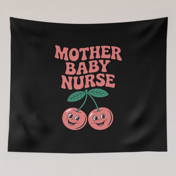 Item preview, Mother Baby Nurse Cowboy Hat Cherries Binky Bow Postpartum designed and sold by JaskconLIfe23.