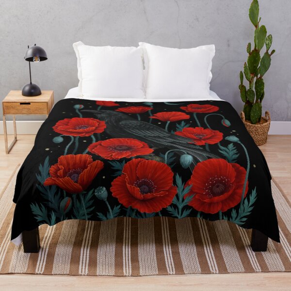 Item preview, Raven in Bloom with moon designed and sold by episodicDrawing.