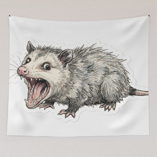 Item preview, Internal Screaming Opossum Chaotic Meme designed and sold by StickyGuys.