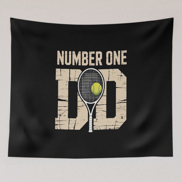Item preview, Tennis Dad Number One Daddy with Tennis Sayings designed and sold by catsdothingz.