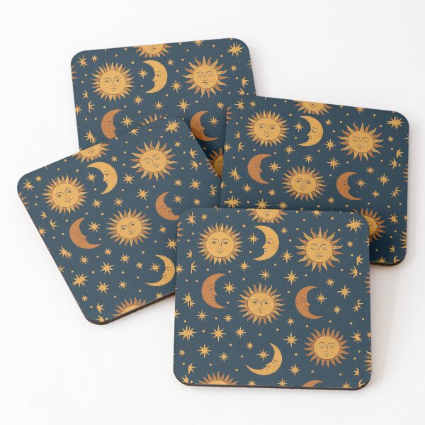 Item preview, Celestial Sun and Moon Pattern – Vintage Cosmic Design designed and sold by BloomOfDesign.