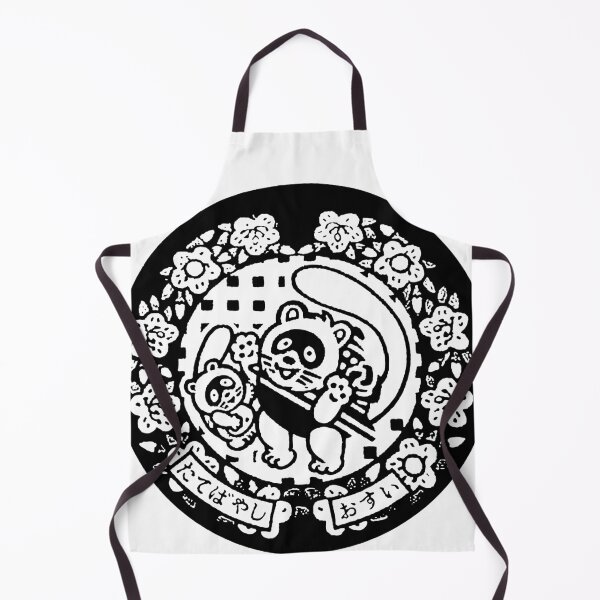 Item preview, Raccoon and Baby on manhole in Japan - Black designed and sold by mattraski.