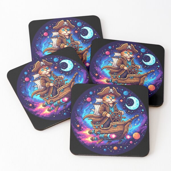 Item preview, Space Pirate Cat designed and sold by plastikelectrik.