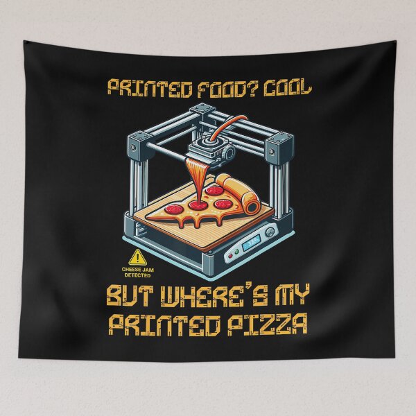 Item preview, Printed Food Cool But Where's My Printed Pizza designed and sold by AdellBridgett.