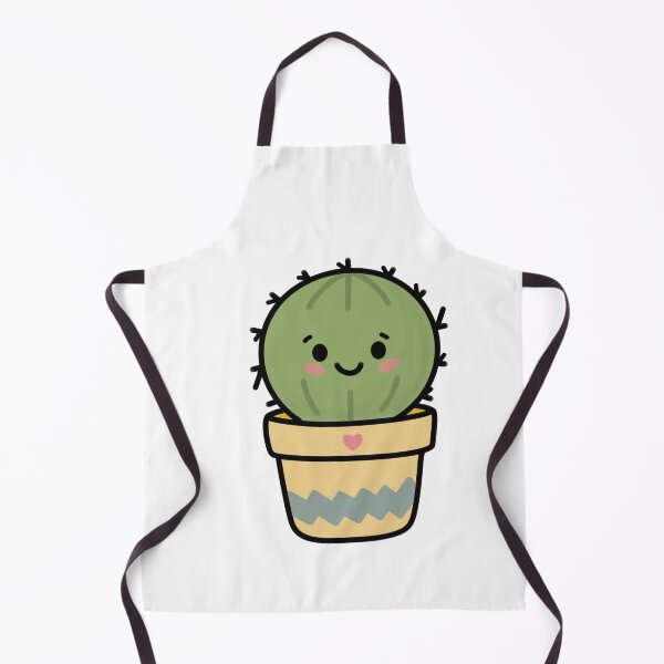Item preview, Cute Cactus Plant Illustration | Kawaii Round Cactus Art designed and sold by SunCraftStudio.