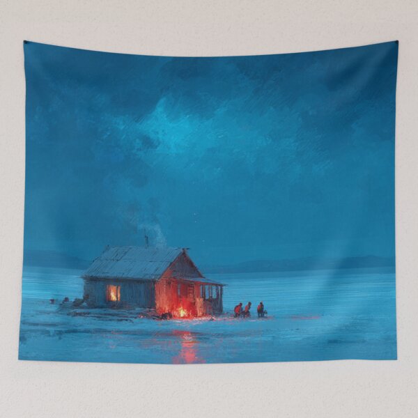 Item preview, Last Warmth on the Frozen Khuvsgul Lake designed and sold by ChinzorigBAY.