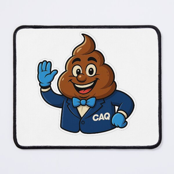 Item preview, Mascotte satirique CAQ – Politique Québec cartoon designed and sold by JonathanP514.