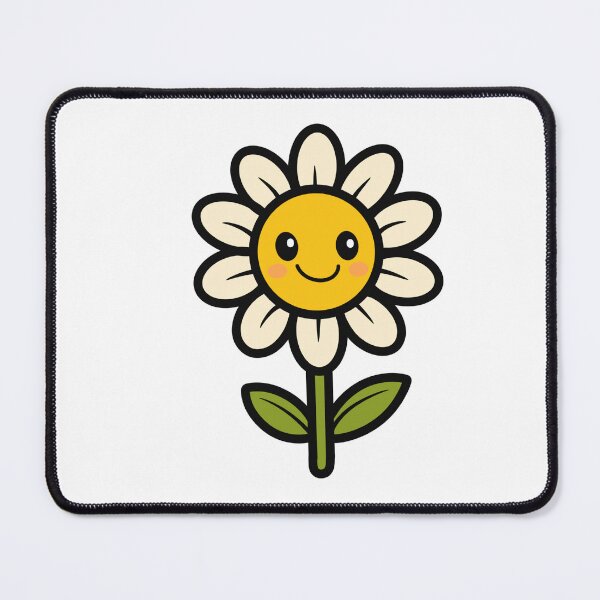 Item preview, Cute Smiling Daisy Illustration | Kawaii Flower Art designed and sold by SunCraftStudio.