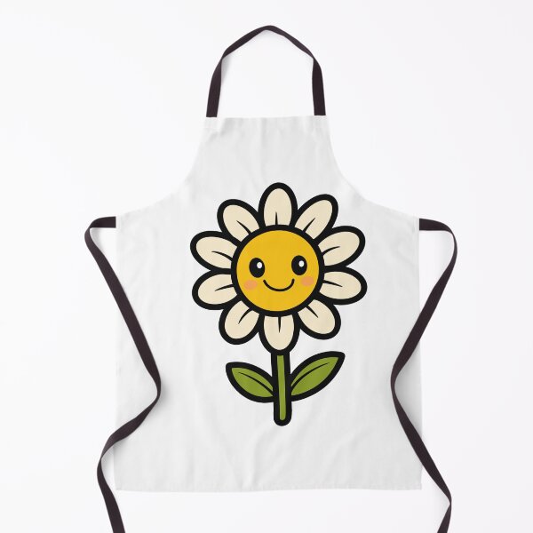 Item preview, Cute Smiling Daisy Illustration | Kawaii Flower Art designed and sold by SunCraftStudio.
