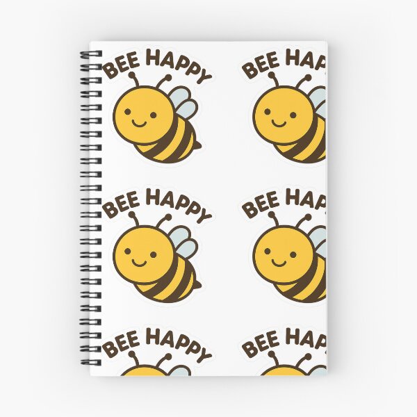 Item preview, Bee Happy – Cute Smiling Bee Cartoon Sticker & Gift Design designed and sold by GogoVibes.