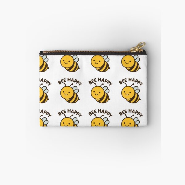Item preview, Bee Happy – Cute Smiling Bee Cartoon Sticker & Gift Design designed and sold by GogoVibes.