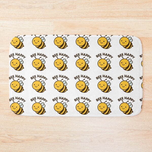 Item preview, Bee Happy – Cute Smiling Bee Cartoon Sticker & Gift Design designed and sold by GogoVibes.