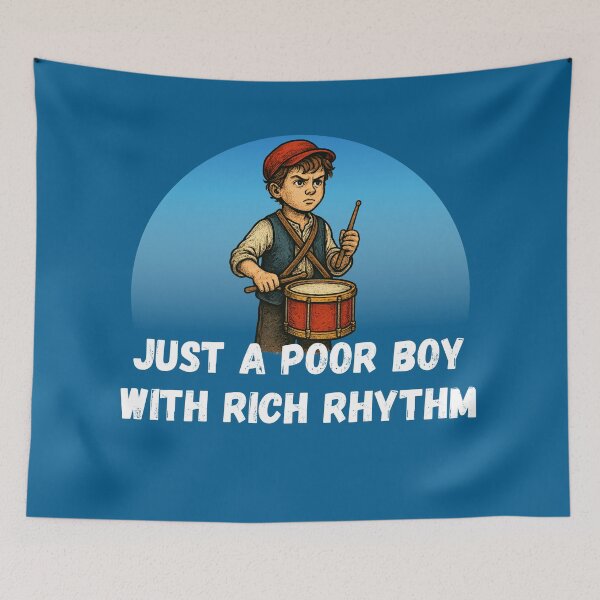 Item preview, Drummer Boy Rich in Rhythm Music Lover designed and sold by Shean Fritts.