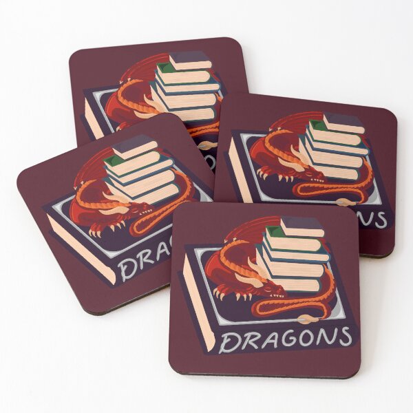 Item preview, Dragon snoozing on books designed and sold by Studio Jae.