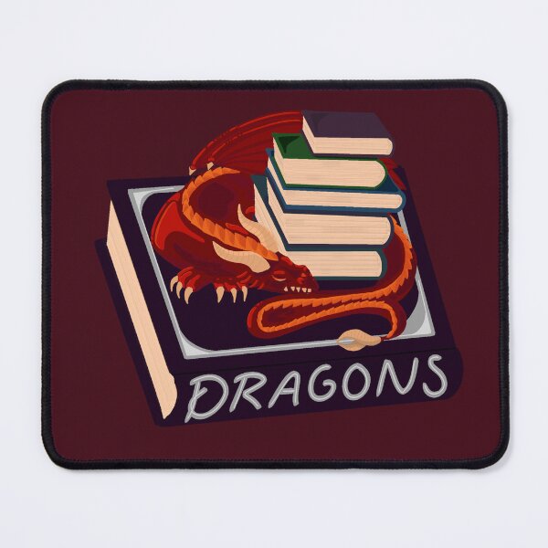 Item preview, Dragon snoozing on books designed and sold by Studio Jae.