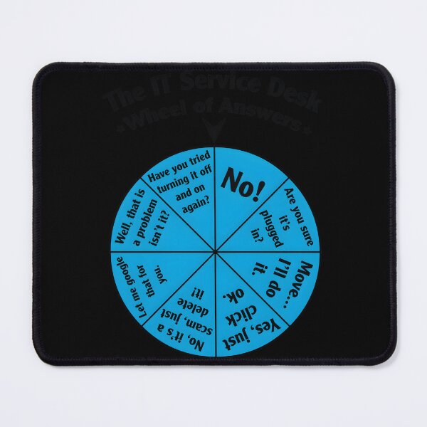 Item preview, The IT Service Desk Wheel Of Answers designed and sold by jeuwlxuywy74.