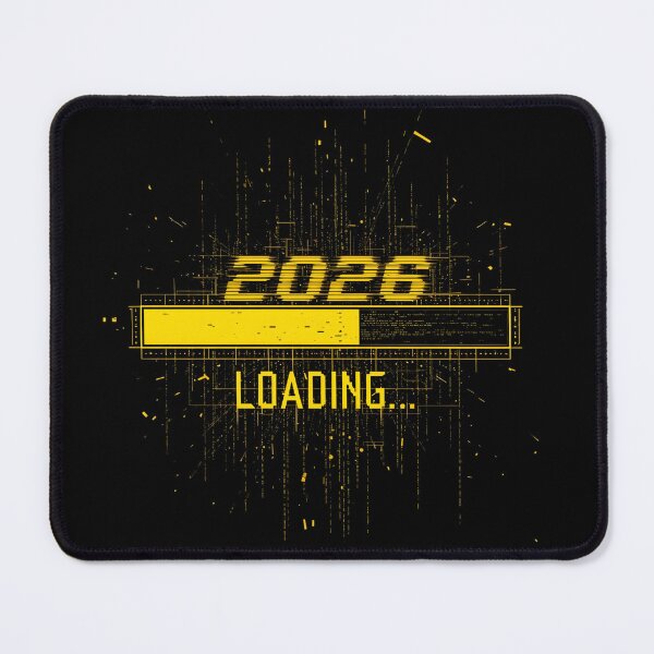 Item preview, “2026 LOADING…” Cyberpunk Digital Progress Bar T-Shirt - Neon Glitch Art New Year Design designed and sold by FestivityFinds.