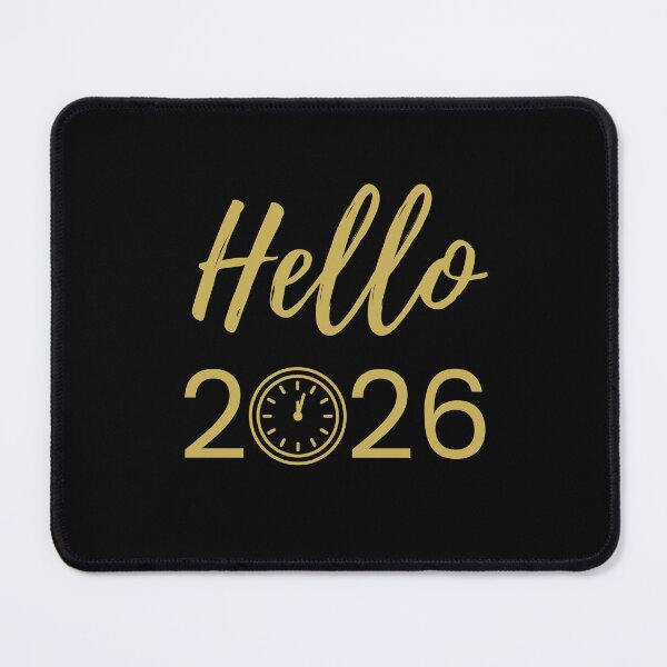 Item preview, “Hello 2026” Gold Glitter Cursive T-Shirt with Clock Design - New Year Celebration Shirt designed and sold by FestivityFinds.