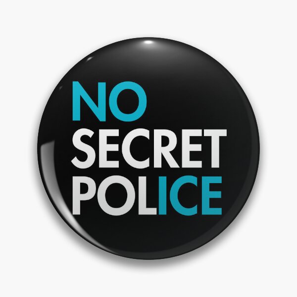Item preview, NO ICE - no secret police (Icy blue) designed and sold by Thelittlelord.