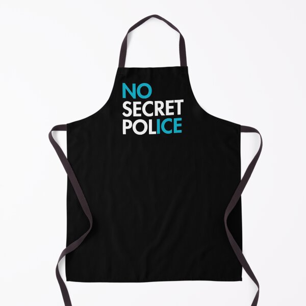Item preview, NO ICE - no secret police (Icy blue) designed and sold by Thelittlelord.