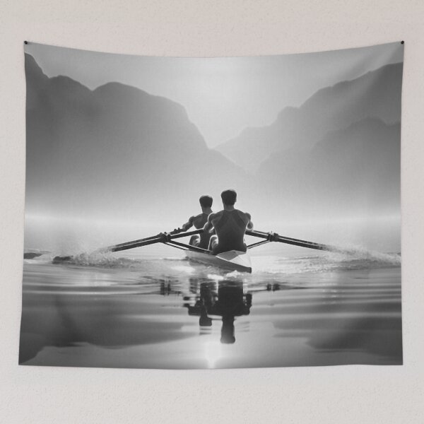 Item preview, Dynamic Rowing by 2 in Black and White: Team Thrill in Sync designed and sold by Michael van der Hoorn.