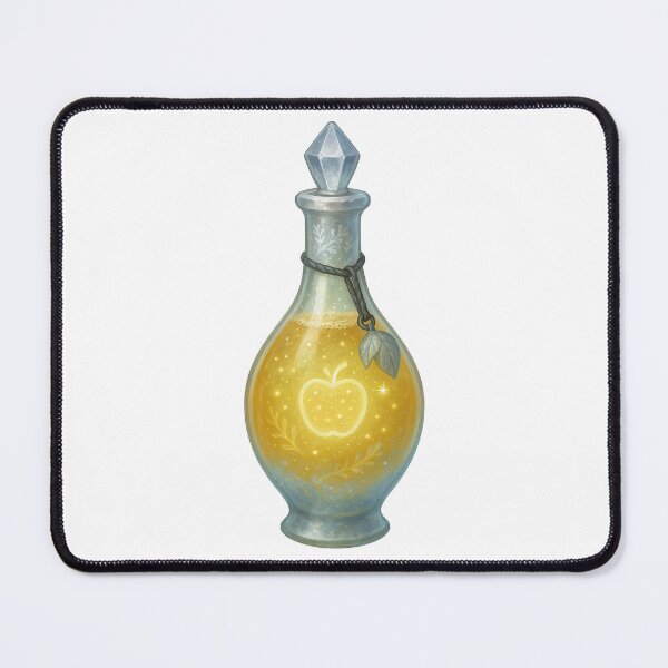 Item preview, Golden Cider Elixir – Festive Winter Potion Bottle designed and sold by AlcheArtsStudio.