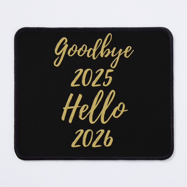 Item preview, “Goodbye 2025, Hello 2026” Gold Glitter Cursive T-Shirt - New Year Transition Design designed and sold by FestivityFinds.